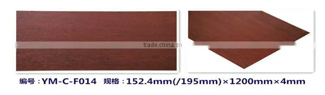 Indoor decorative Wood Grain Click WPC Flooring tiles