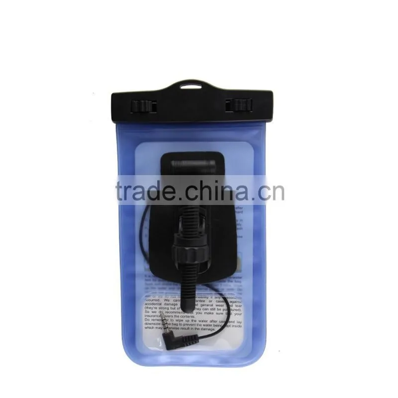 Universal Waterproof Case with Bike Mount & Earbuds port