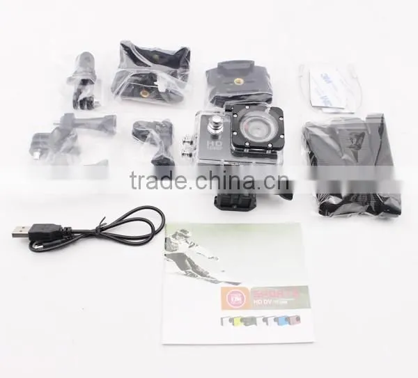 2016 New Fashion Outdoor camping 1080P full hd action sport camera