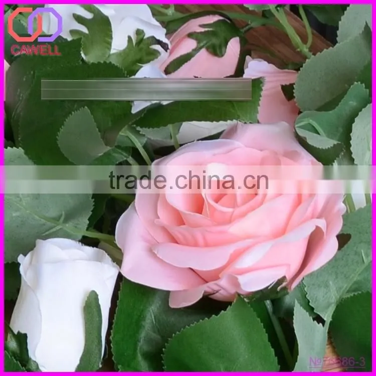 artificial rose vines white