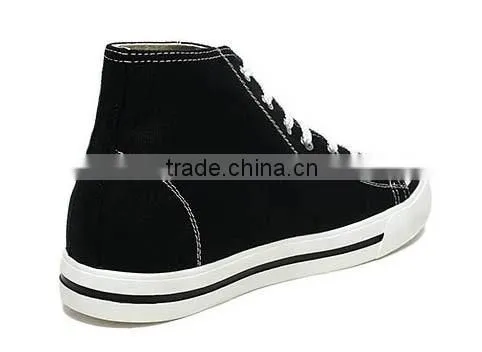 High quality man high cut canvas running sport elevator shoes