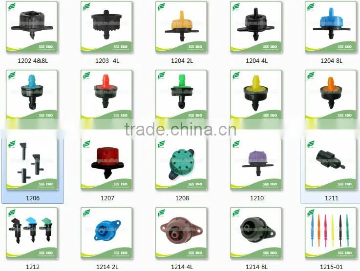 Hot-sale Non Pressure Compensating Flag Irrigation Dripper
