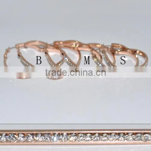 Wholesale Stainless Steel Fashion Rose Gold Earring BE20011