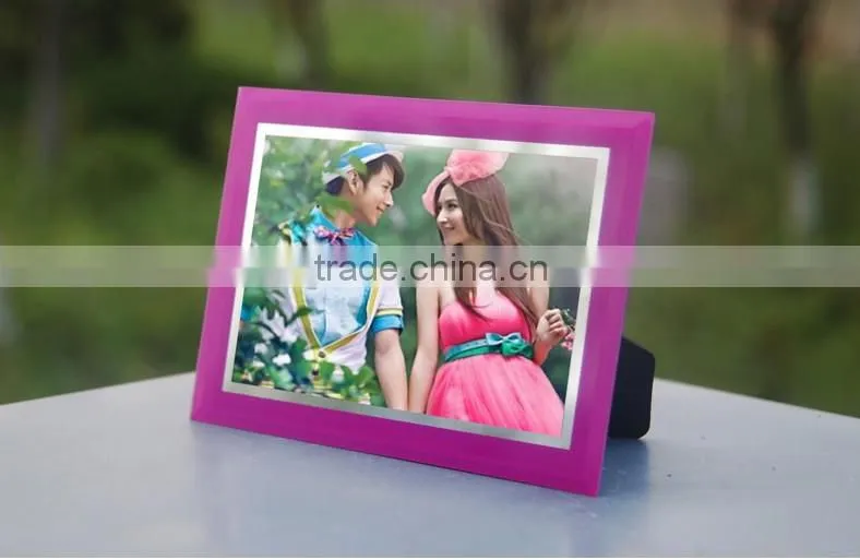 2016 New latest beautiful popular sale crystal frame