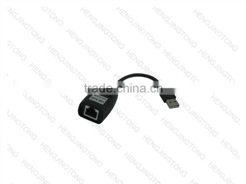 New Hot Sale USB CAT5/CAT5E/6 RJ45 Ethernet Extender Lan Extension Cable Repeater Adapter UP to 150ft Length
