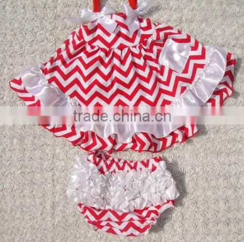 Wave Print Sleeveless Baby Dress Organic Cotton Sleeveless Baby Dress