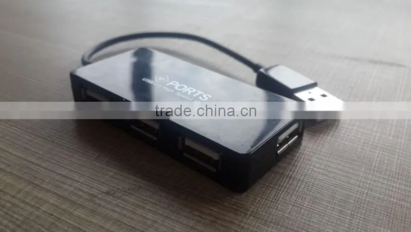 New High Speed 4 Ports USB 2.0 Hub Portable USB HUB with line