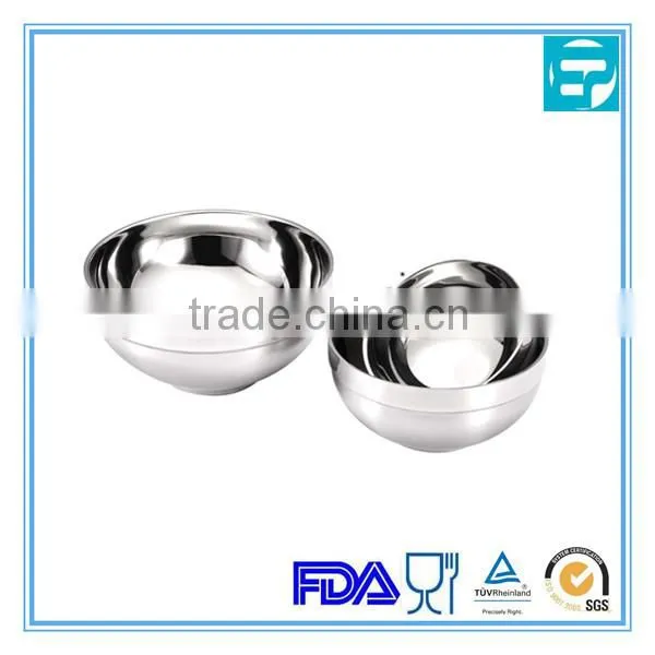 3 size Stainless Steel deep storage bowl