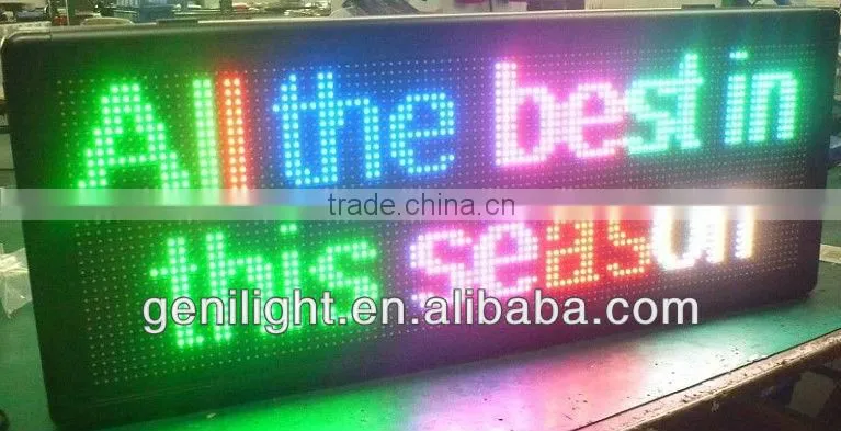 red color p10 outdoor led display with Russian language