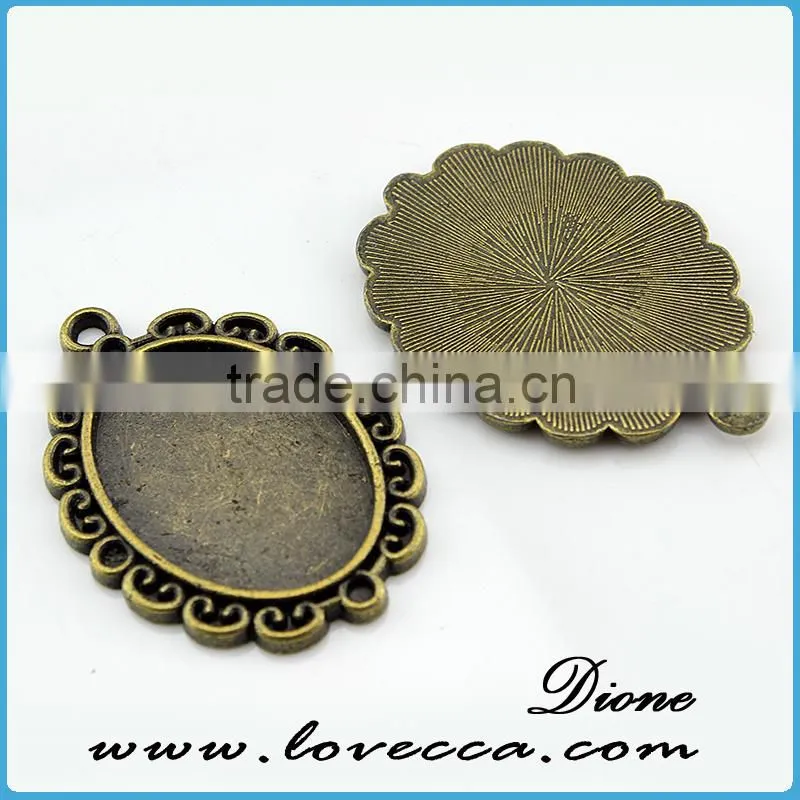 charming antique brass vintage style oval setting for sale