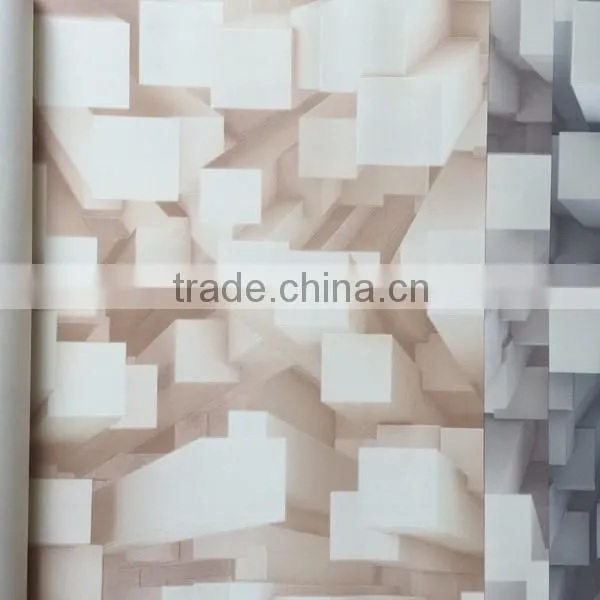 3d cube good design vinyl wallpaper