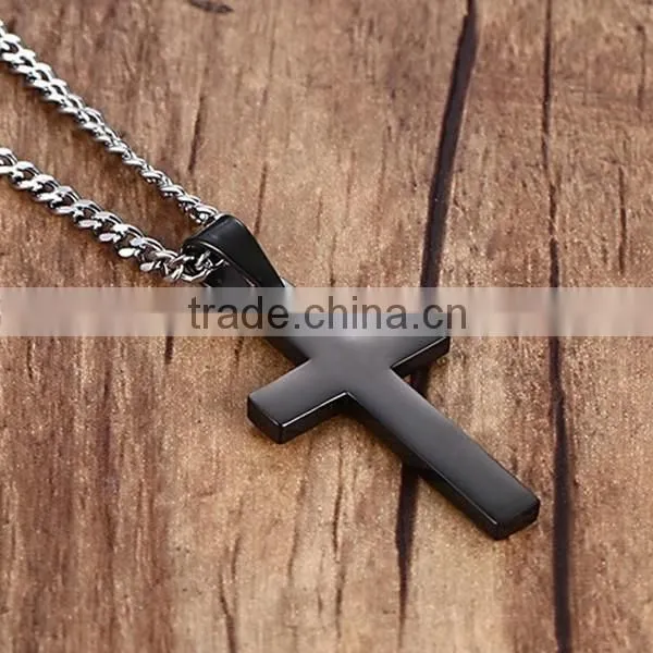 High Quality Fashion Cross Pendant Stainless Steel Necklace