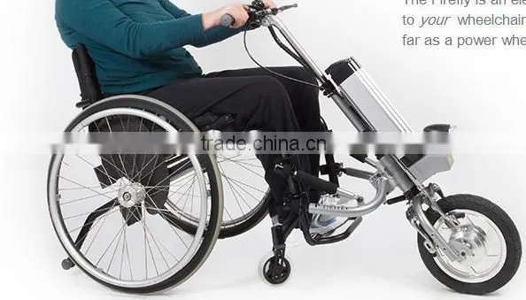 attachable electric wheelchair carrier with battery