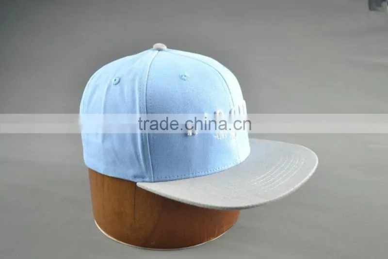Puff embroidery snapback cap