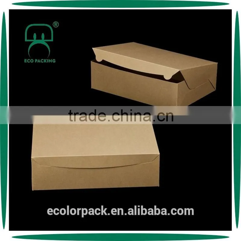 Food grade 12 pcs kraft paper cake box with inner tray