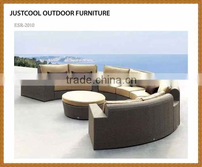 High end sectional sofa set outdoor rattan sofa furniture