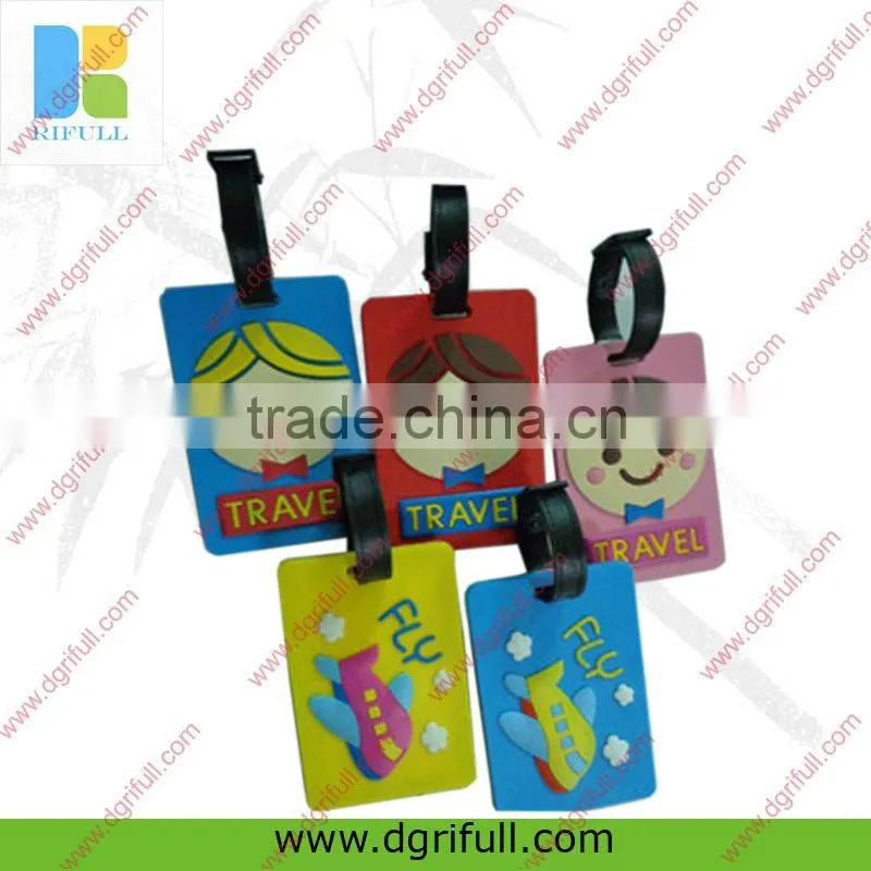 Cute and Cheap silicone luggage tags