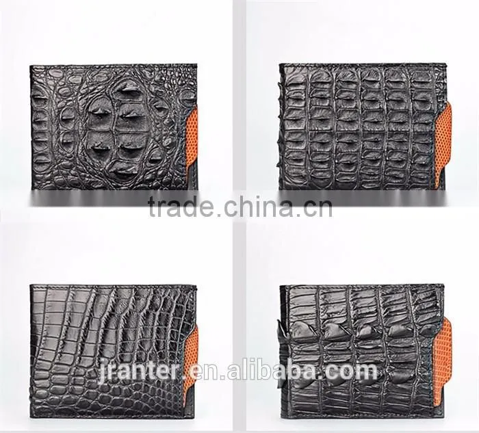 Customize Crocodile skin Men Wallet With Card Slot Driving Licence Holder Genuine Leather Wallet Manufacturer