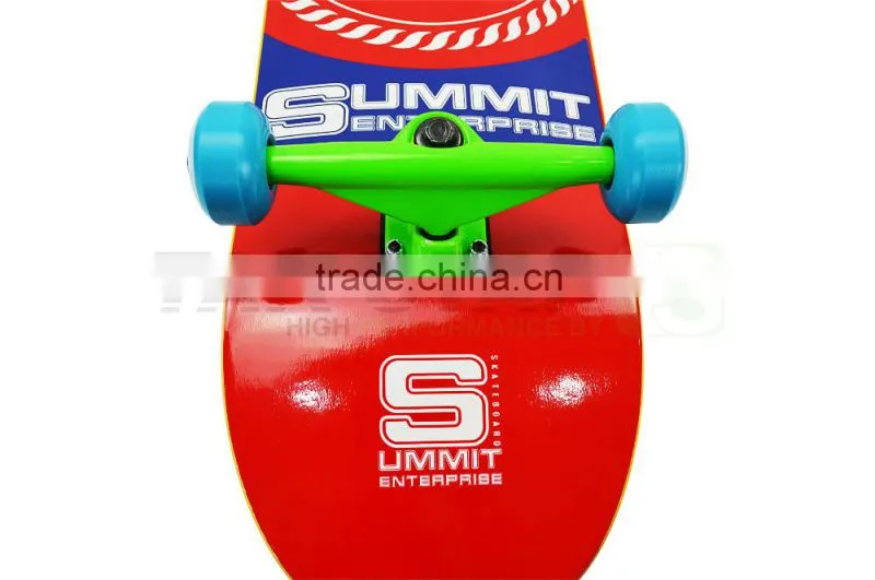 High quality 31x8 inches 7 ply 100% canadian maple short Skateboards maple wood skateboards