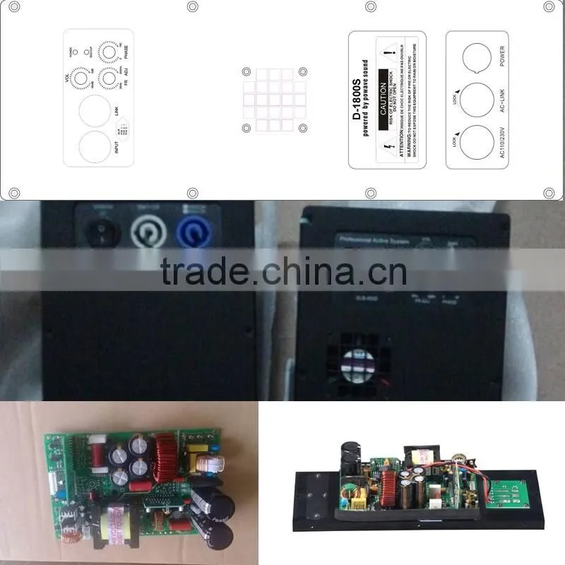 D-1800S powavesound active subwoofer amplifier module 1200W 4ohm subwoofer class d amplifier board