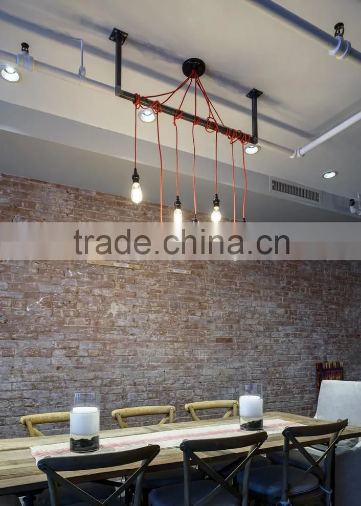 CE Iron Ceiling Light Vintage Retro Chandelier Pendant Edison Lamp Lighting