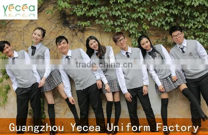 school uniforms for girl /school uniforms design/shirt /skirt