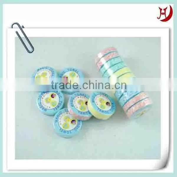 Spunlace nonwoven compressed towel raw material