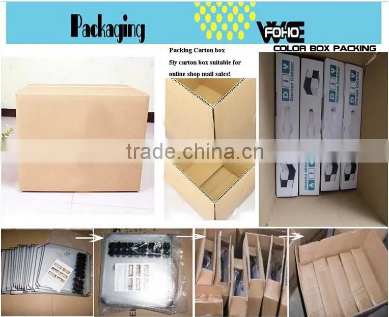 New fresh style water proof DIY easy clean plastic wardrobe (FH-AL0013-3)
