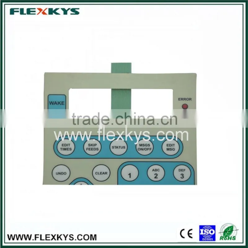 Professional factory ebg 180 material membrane keypads led membrane switch