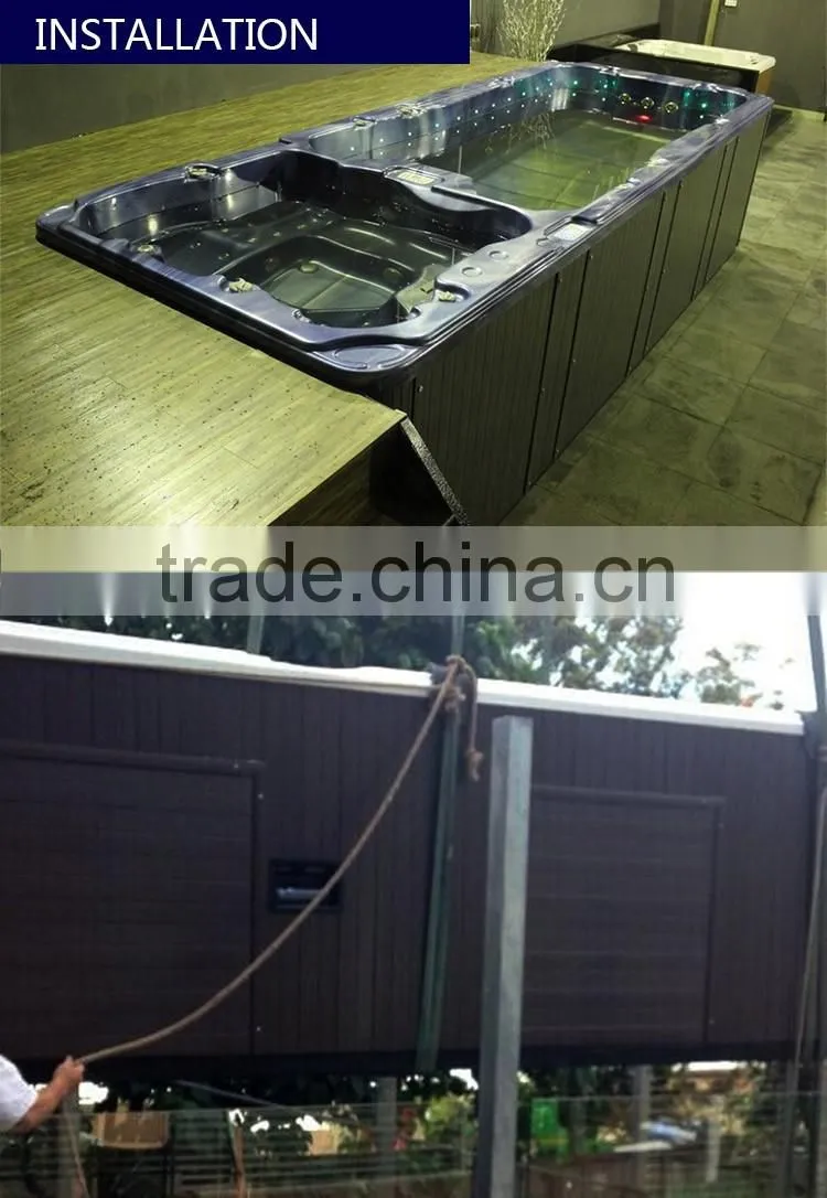 US Acrylic Fiberglass 5.8 Meters Sex Massage Mobile Swim Spa Pool JY8601