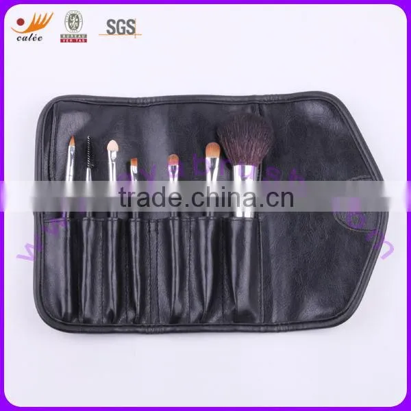 Latest Fashion Mini Makeup Brush set 7pcs with black pouch