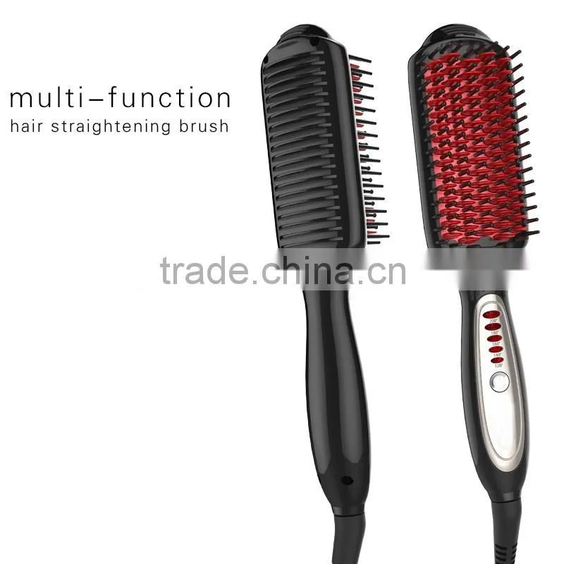Professional ceramic electric hair curling brush