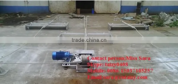 goat dung scraping machine/chicken house manure scraper machine/duck dung scraper machine
