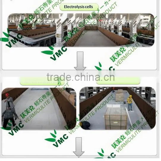 Lightweight Fireproof Material Vermiculite Heat Insulation Board for Heating Furnace