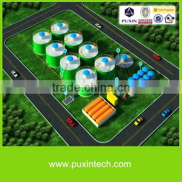 cow dung biogas power plant