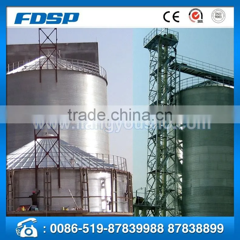 large scale Galvanized Steel Grain bolted Silo rice husk for overseas