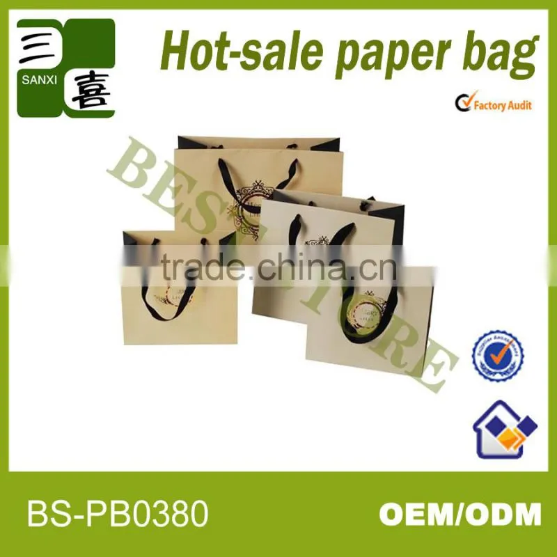 High-quality chevron paper bags for promotion