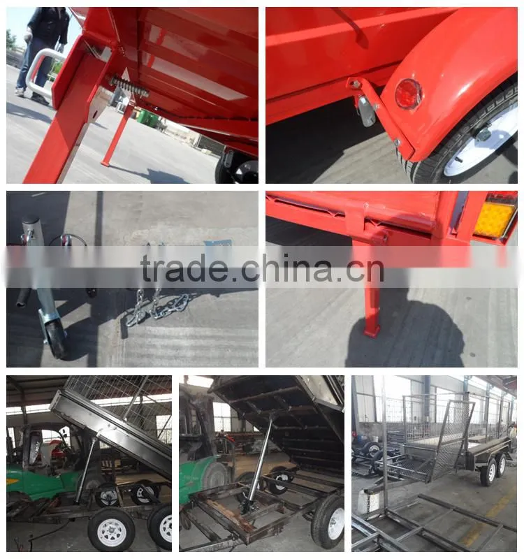 New design Australia Farm tractor trailer hydraulic dump trailer