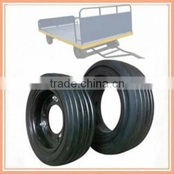 350*100 solid rubber tires for trailer with low price, solid rubber tire