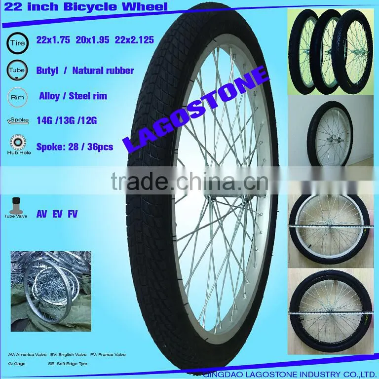 22x1.95 Rubbish cart wheel