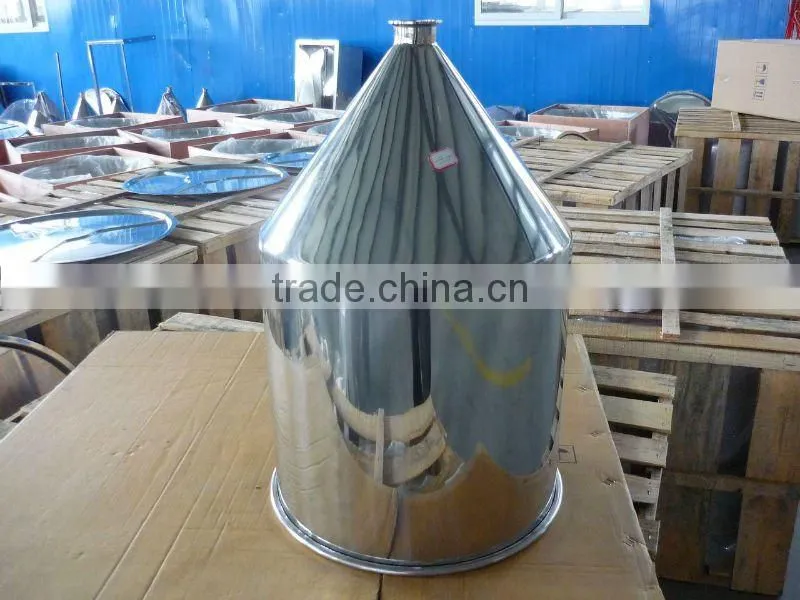 SS hopper with ferrule or pipe SS304 SS316L/Stainless Steel Hopper