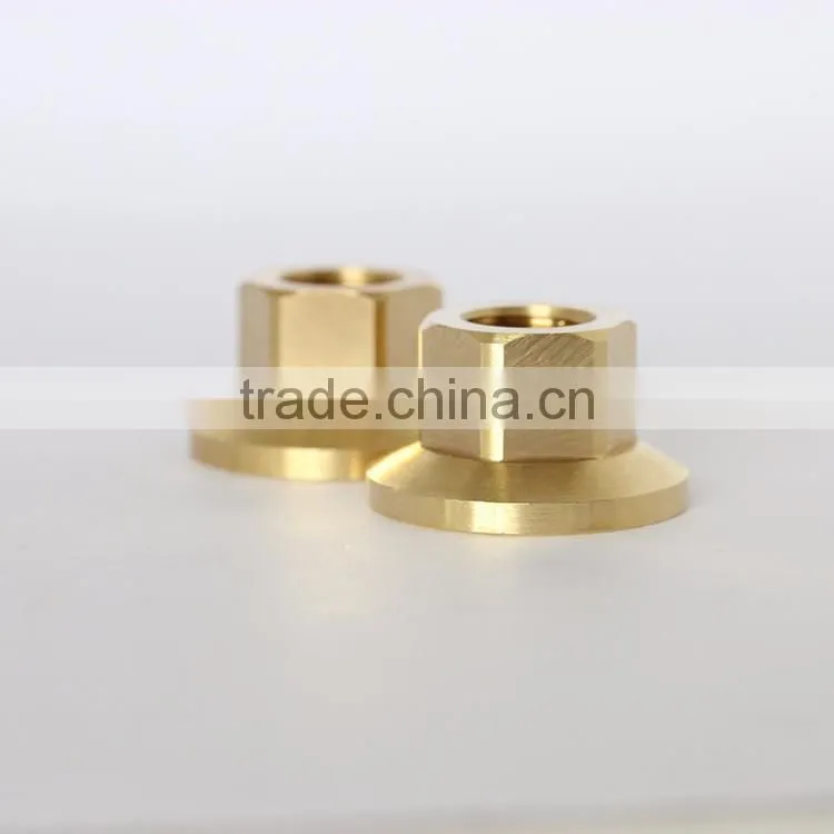 Precision lathing brass insert nut for plastic