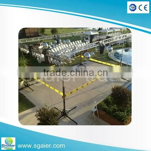 Mid-size 4.2m lifting tower lighting crank stands for dj events