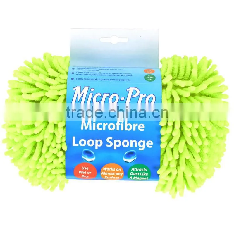 Set of 3 Micro-Pro Microfibre Loop Jumbo Sponge Assorted Colours