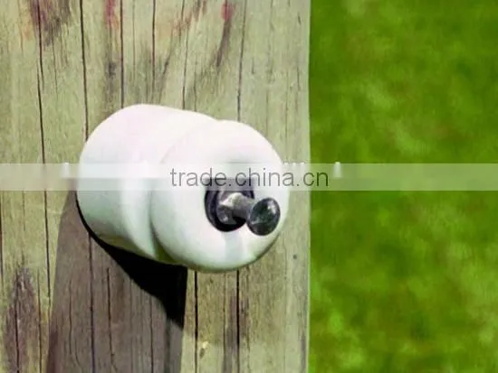 Electric Fence Wood Post Porcelain Insulator