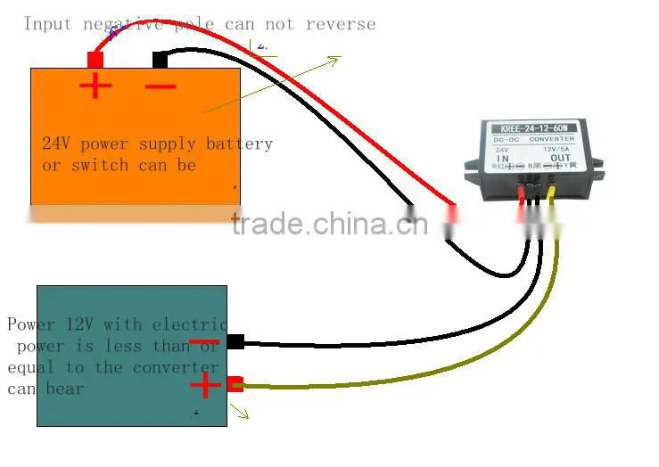 24V turn 12V5A monitor power DC-DC buck converter power module 12V2A3A4A5A car power