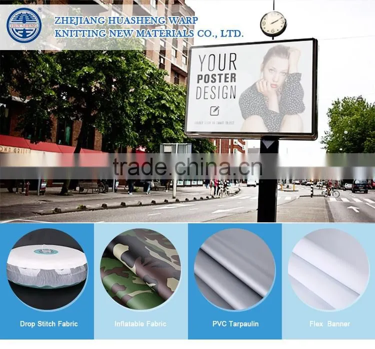 High quality gloss light weight pet flex banner