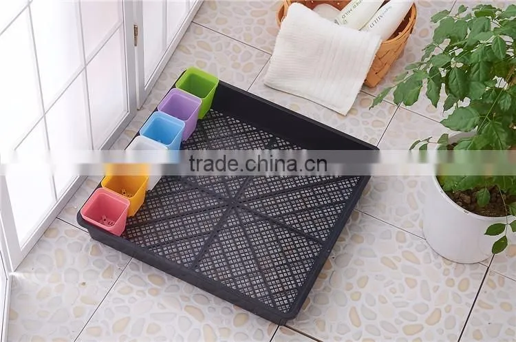 Plastic 20 Divided Plant Flower Pots Tray