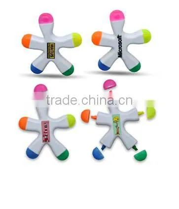 Custom Novelty Heart Shape Highlighter Pens