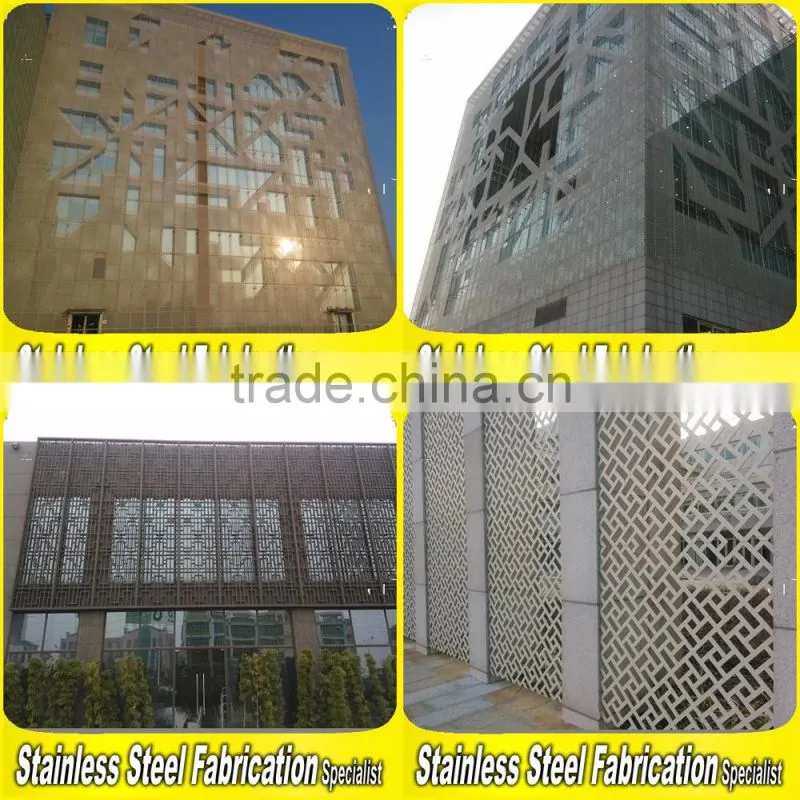 Customed Perporated Stainless Steel Sheet Metal Wall Art Decor